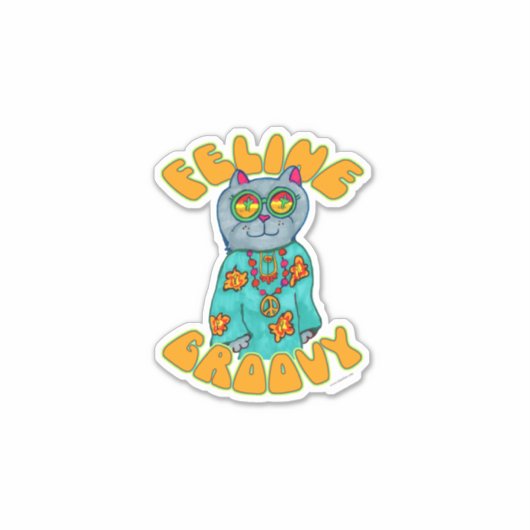 Sticker Dessin d'art pour chat Fun Super Feed (Devant)