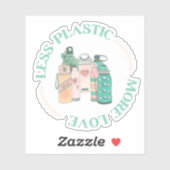 Sticker Dessin de bouteilles d'eau (Feuille)