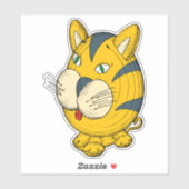 Sticker Dessin de chat (Feuille)