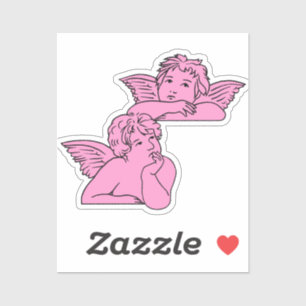 Sticker Dessin de chérubins inspiré de l'artiste italien R