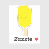 Sticker Dessin de dessin de Popsicle de citron (Feuille)