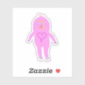 Sticker Dessin de fentes roses (Feuille)