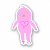 Sticker Dessin de fentes roses (Devant)