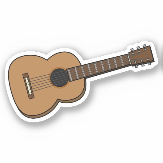 Sticker Dessin de guitare (Devant)