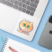 Sticker Dessin de Hosico (Ordinateur portable avec iPhone)