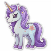 Sticker Dessin de la licorne (Devant)