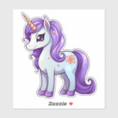 Sticker Dessin de la licorne (Feuille)