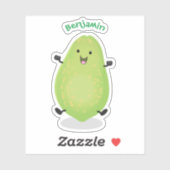 Sticker dessin de la patte papaye de Cute kawaii (Feuille)