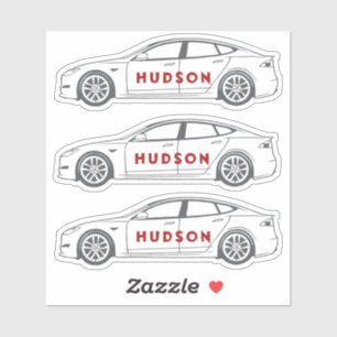 Sticker Dessin de ligne de voiture/vehicule électrique sur