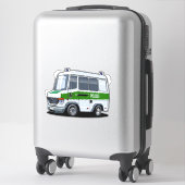 Sticker Dessin de police Van (Sur valise)