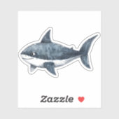 Sticker Dessin de requin Petit (Feuille)