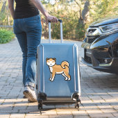 Sticker dessin de shiba inu (Valise Insitu)