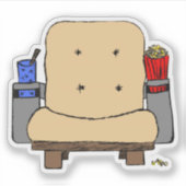 Sticker Dessin de siège du cinéma (Devant)