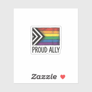 Sticker Dessin de T-Shirt Vectoriel Drapeau de Fierté Alli