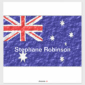 Sticker Dessin du drapeau australien (Feuille)