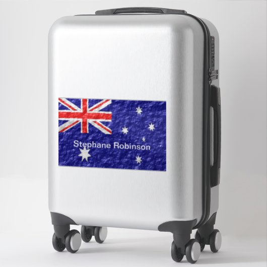 Sticker Dessin du drapeau australien (Sur valise)