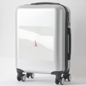 Sticker dessin d'un oiseau avec des fleurs dessus (Sur valise)