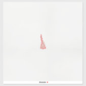 Sticker dessin d'un oiseau avec des fleurs dessus (Feuille)