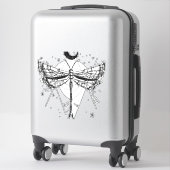 Sticker Dessin d'une libellule dans le style boho clair de (Sur valise)