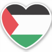 Sticker dessin graphique du pavillon de palestine mignon (Recto)