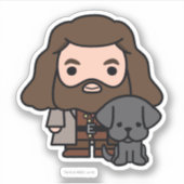 Sticker Dessin Hagrid et Fang Character Art (Devant)