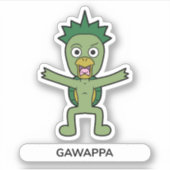 Sticker Dessin japonais Yokai Gawappa (Devant)
