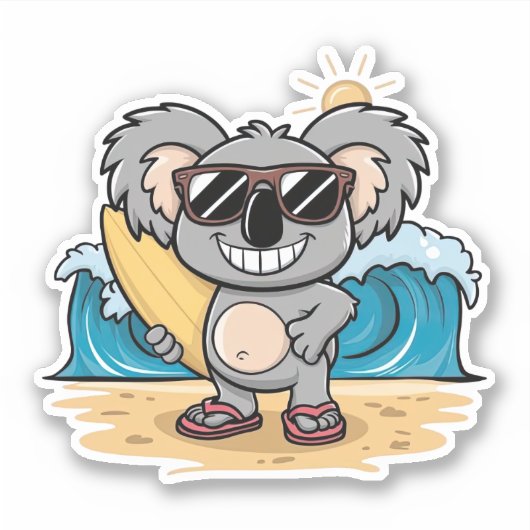 Sticker Dessin Koala (Devant)