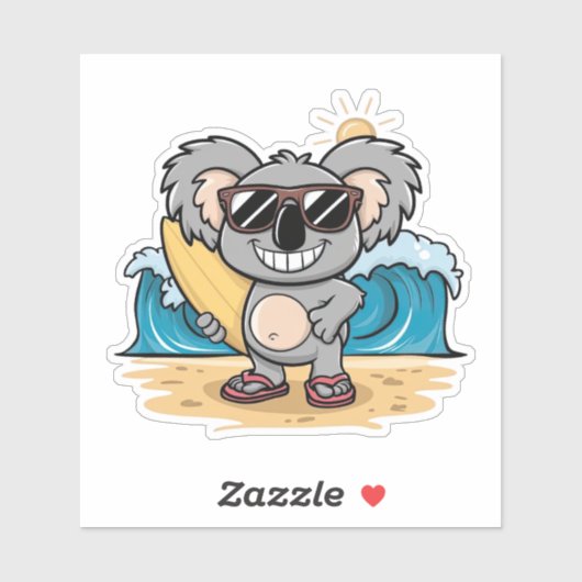 Sticker Dessin Koala (Feuille)