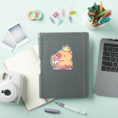 Sticker Dessin Mignon de Capybara Kawaii (Couverture iPad)