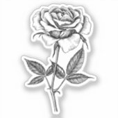 Sticker dessin rose (Recto)