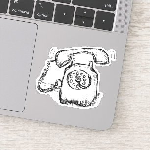 Sticker Dessin téléphonique