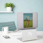 Sticker dessin vintage de crème glacée (Ordinateur portable sur le bureau)