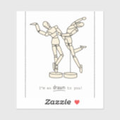 Sticker Dessiné vers vous (Feuille)