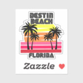 Sticker Destin Beach, Floride (Feuille)