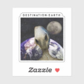 Sticker Destination Alien : Terre (Feuille)