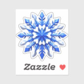 Sticker Detailed Snowflake Design (Feuille)