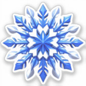 Sticker Detailed Snowflake Design (Recto)