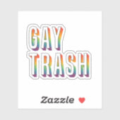Sticker Détritus gay (Feuille)
