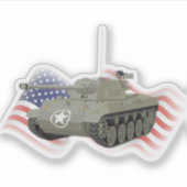 Sticker Détruiseur de réservoir M18 Hellcat American 2ÈME  (Devant)