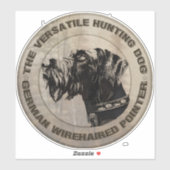 Sticker Deutsch Drahthaar (Feuille)