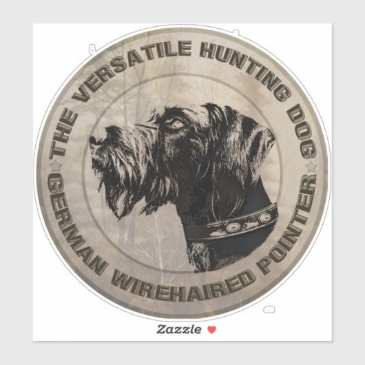 Sticker Deutsch Drahthaar (Feuille)