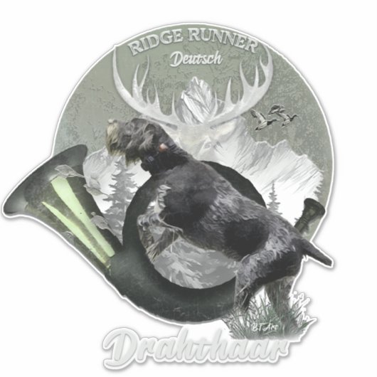 Sticker Deutsch Drahthaar (Devant)