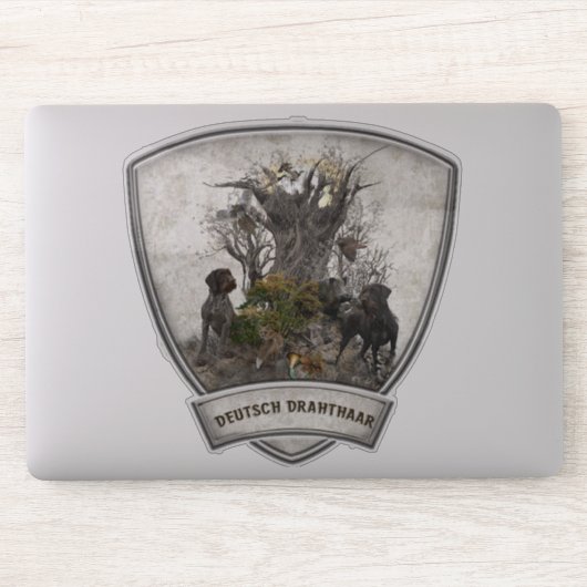 Sticker Deutsch Drahthaar (Ordinateur)