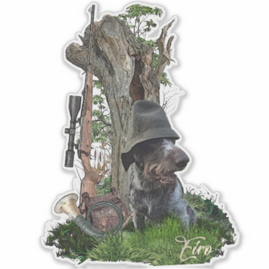 Sticker Deutsch Drahthaar (Devant)