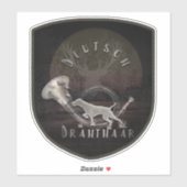 Sticker Deutsch Drahthaar (Feuille)
