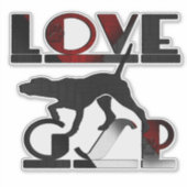 Sticker Deutsch Kurzhaar (GSP) (Devant)