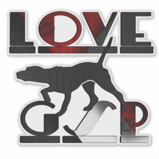 Sticker Deutsch Kurzhaar (GSP) (Devant)