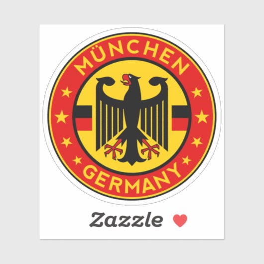 Sticker Deutschland, München (Feuille)