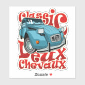 Sticker Deux Chevaux (Feuille)