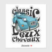 Sticker Deux Chevaux (Feuille)